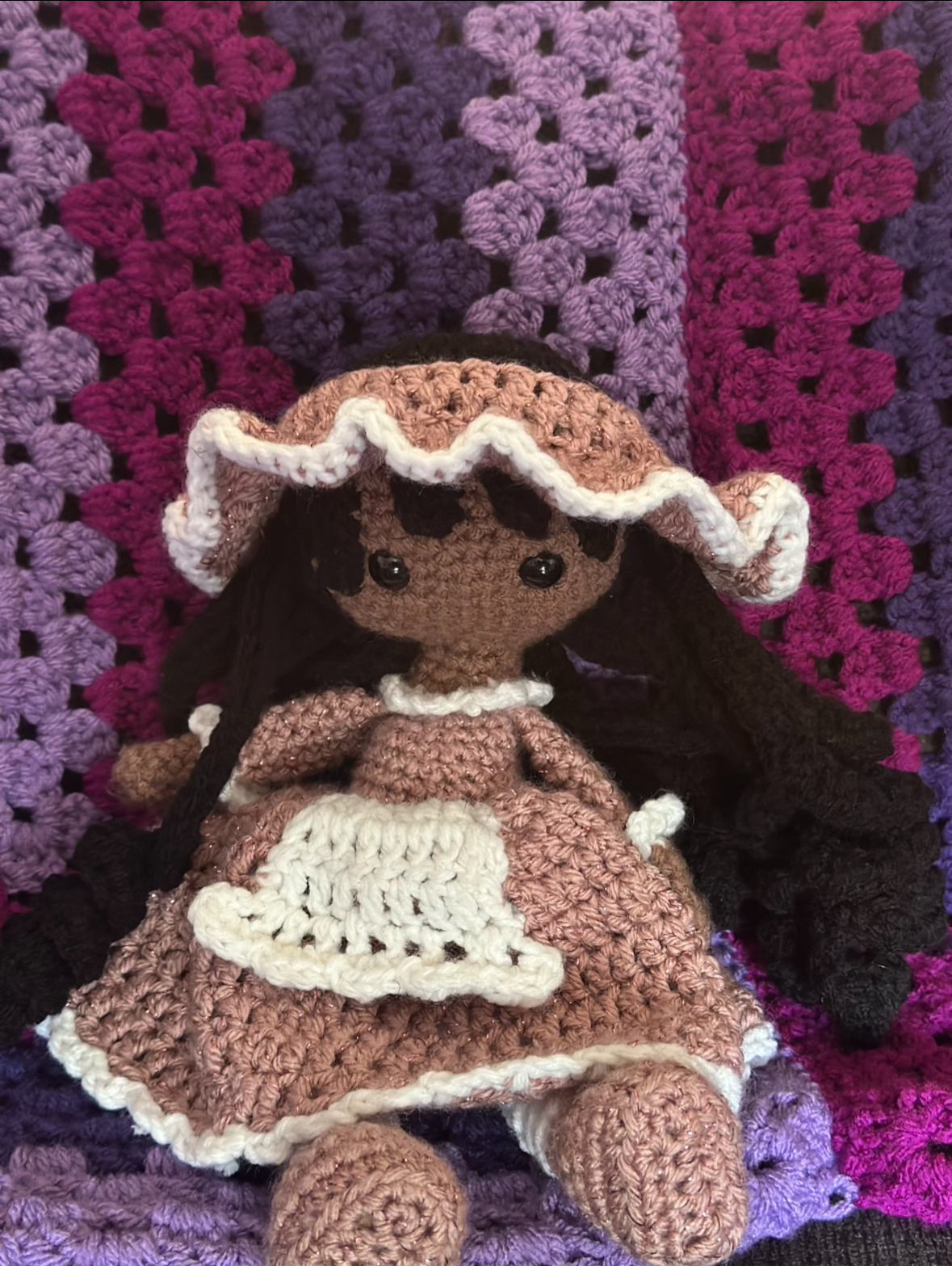 Afro Amigurumi Doll