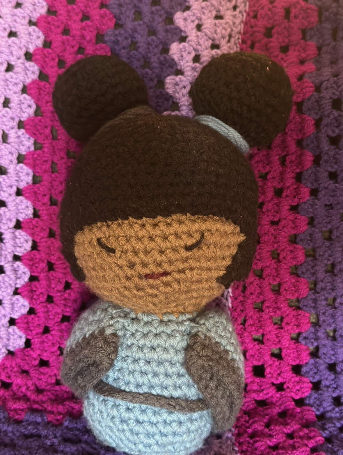 Afro Amigurumi Doll